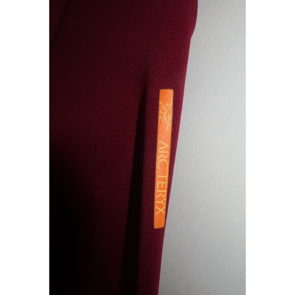Arcteryx Base Layer Top Ski Snow Rho Winter Maroon & Red Kyanite Size Medium - Picture 4 of 9